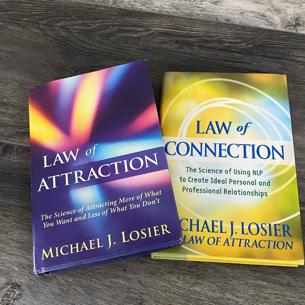 Law of Attraction and Law of Connection Hard Cover Books By Michael J. Losier